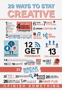 29 ways to stay creative